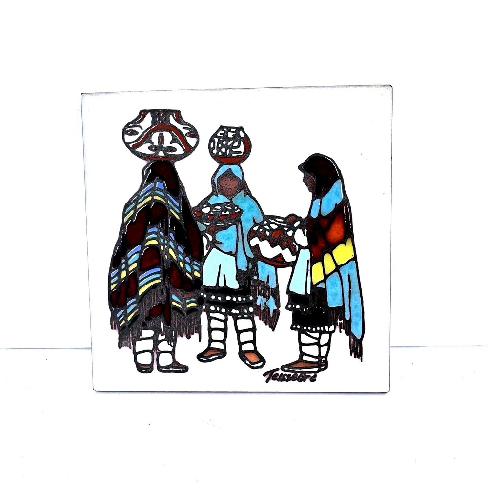 Teissedre Ceramic‎ Tile Trivet Nativity Scene Wall Art Trivet Handcrafted 6x6